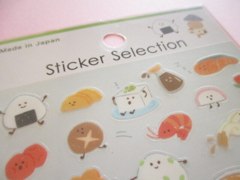 Photo3: Kawaii Cute Design Stickers Sheet Gaia *Friendly Food 2 (466775-2)