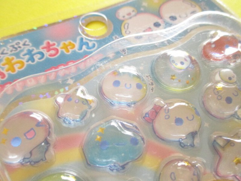 Photo3: Kawaii Cute Petit Drop Stickers Sheet KAMIO JAPAN *ぷくぷくあわわちゃん (226218)