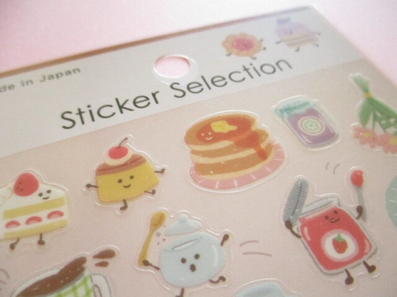 Photo3: Kawaii Cute Design Stickers Sheet Gaia *Friendly Food 2 (466775-1)