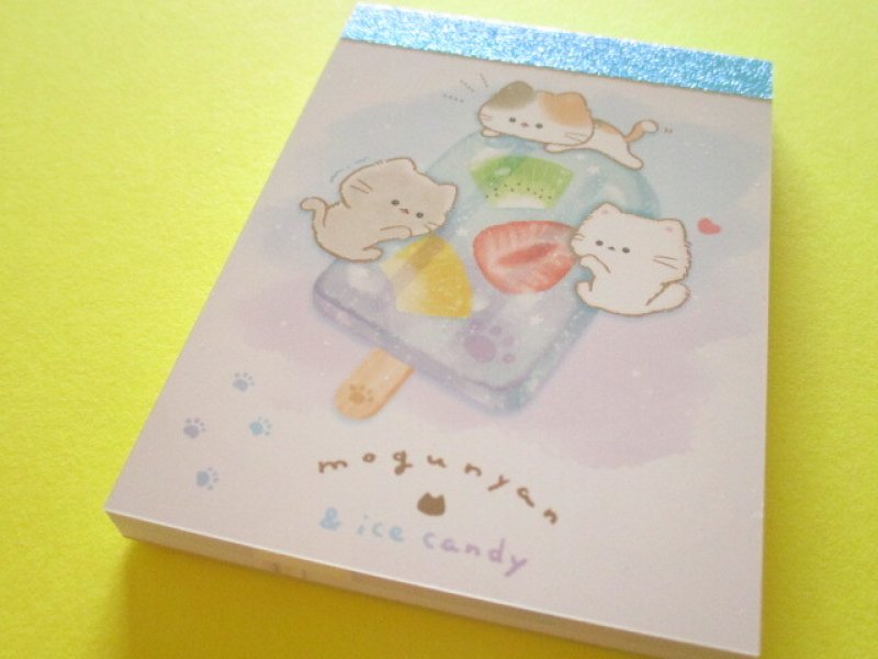 Photo1: Kawaii Cute Mini Memo Pad Mogu♡nyan Kamio Japan *Popsicle (224806) (1)