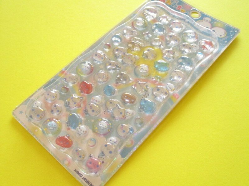 Photo1: Kawaii Cute Petit Drop Stickers Sheet KAMIO JAPAN *ぷくぷくあわわちゃん (226218) (1)