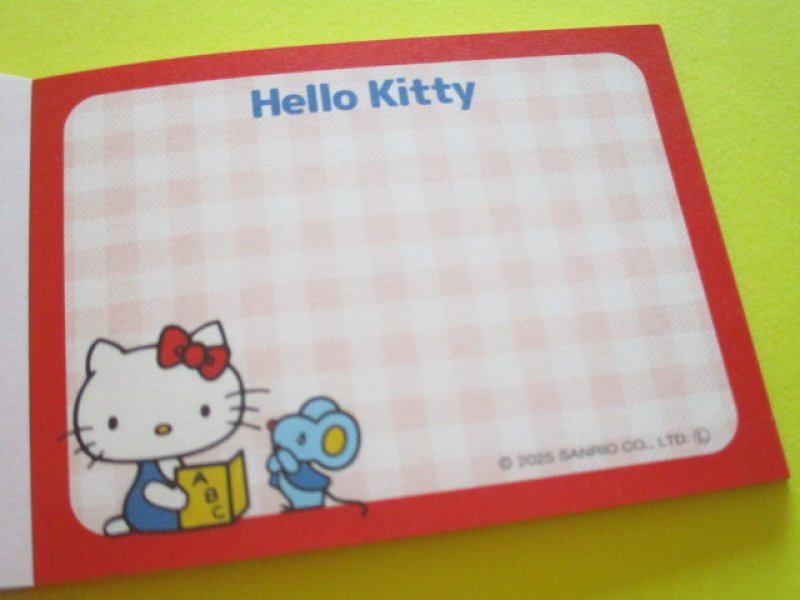 Photo2: Kawaii Cute Hologram Mini Memo Pad Hello Kitty Crux *Studying (128077)