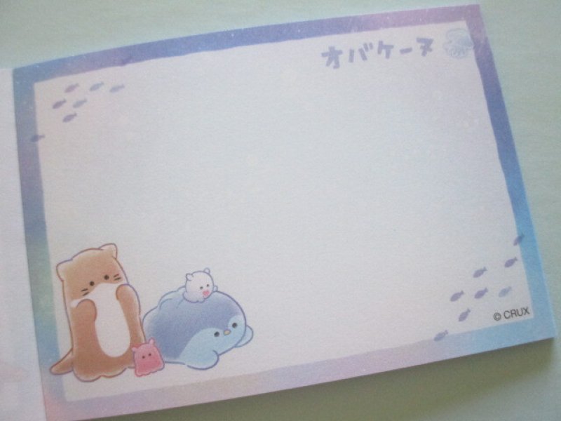 Photo2: Kawaii Cute Mini Memo Pad Obakenu Crux *Aquarium (128457)