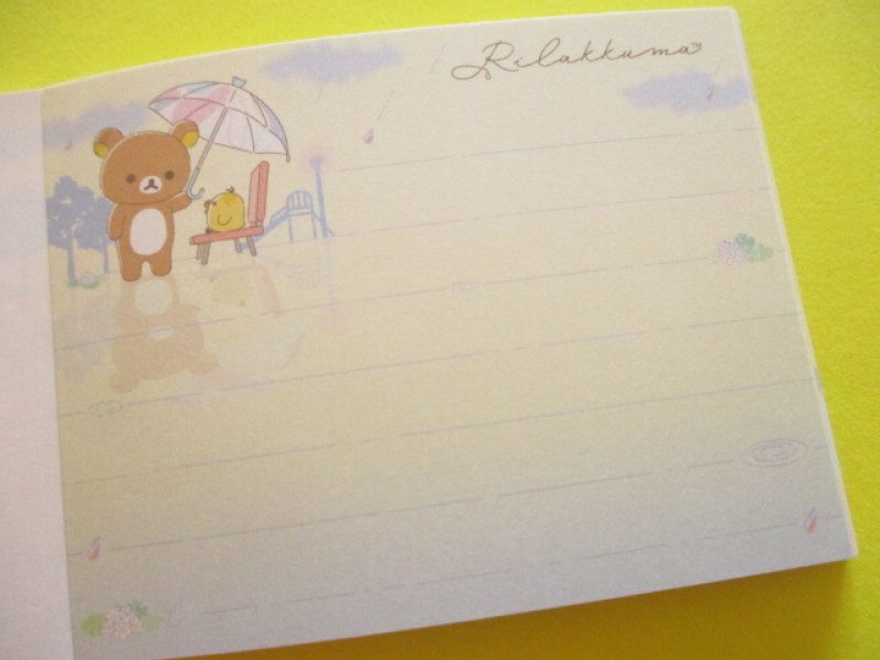 Photo1: Kawaii Cute Mini Memo Pad Rilakkuma San-x *Clear After Rain (MH25101-1)