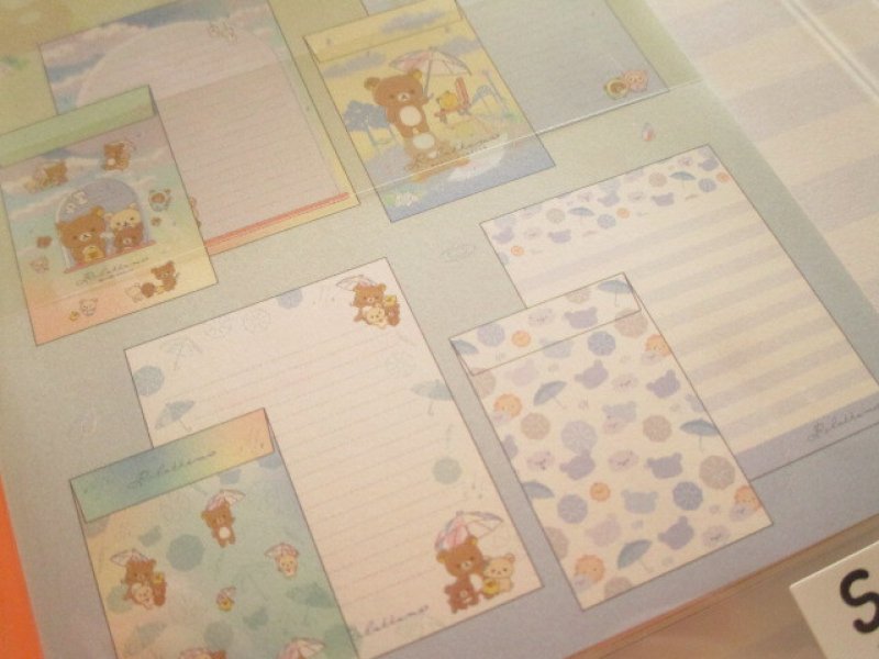 Photo3: Kawaii Cute Regular Letter Set Rilakkuma San-x *Clear After Rain (LH82801)