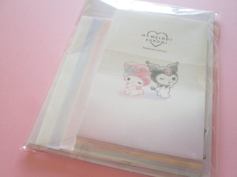 Photo1: Kawaii Cute Letter Set My Melody & Kuromi Sanrio *むにゃっと (128792) (1)