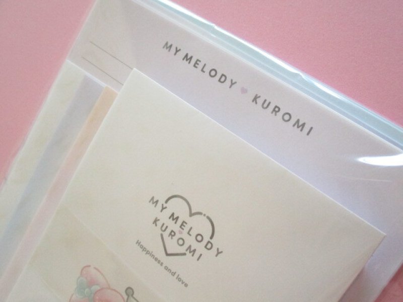 Photo1: Kawaii Cute Letter Set My Melody & Kuromi Sanrio *むにゃっと (128792)