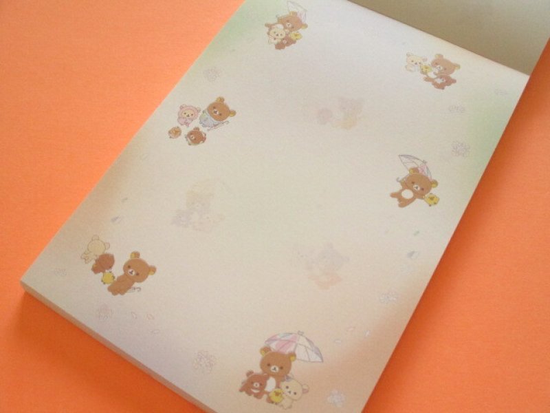 Photo2: Kawaii Cute Large Memo Pad Rilakkuma San-x *Clear After Rain (MH25002)