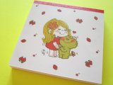Photo: Kawaii Cute Square Memo Pad Ado Mizumori sun-star *Strawberries (S2847019)