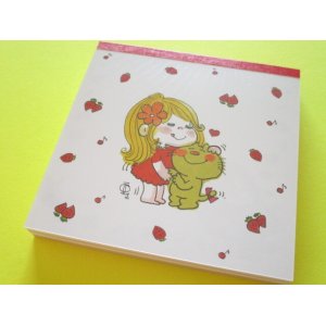 Photo: Kawaii Cute Square Memo Pad Ado Mizumori sun-star *Strawberries (S2847019)