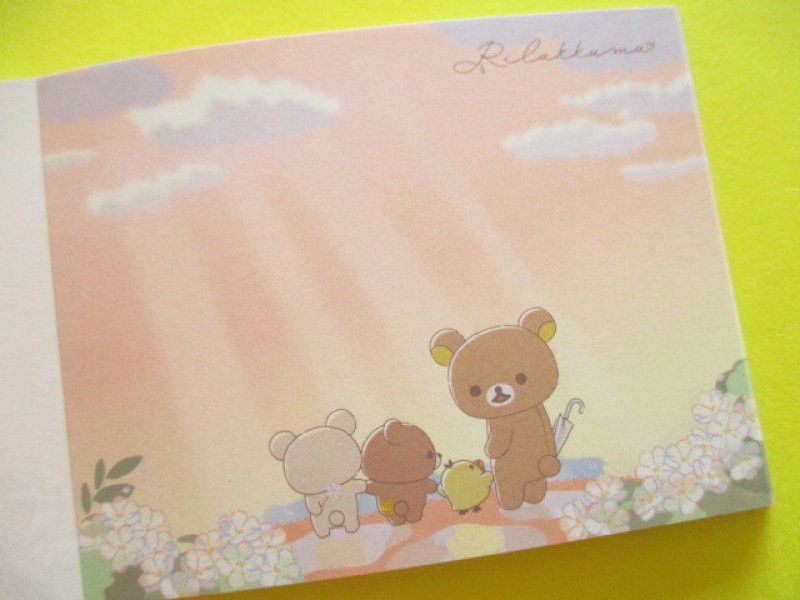 Photo2: Kawaii Cute Mini Memo Pad Rilakkuma San-x *Clear After Rain (MH25101-2)