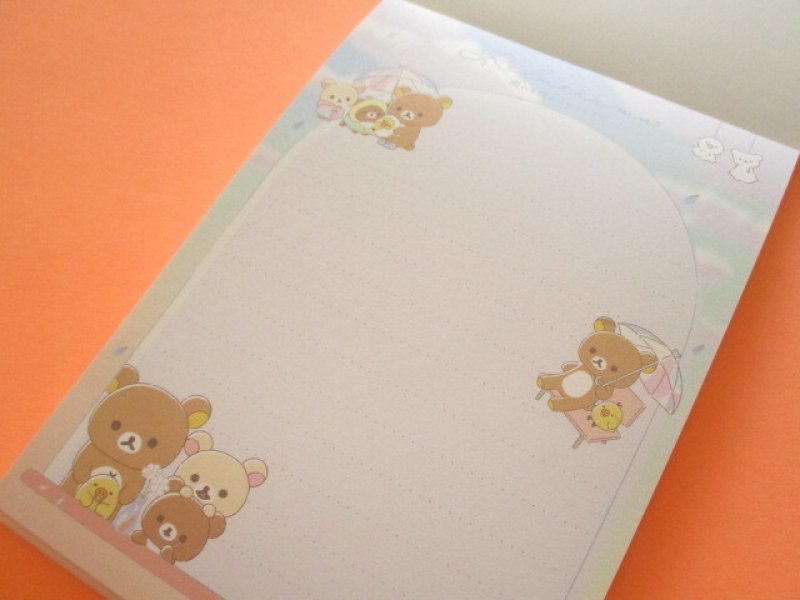 Photo1: Kawaii Cute Large Memo Pad Rilakkuma San-x *Clear After Rain (MH25002)