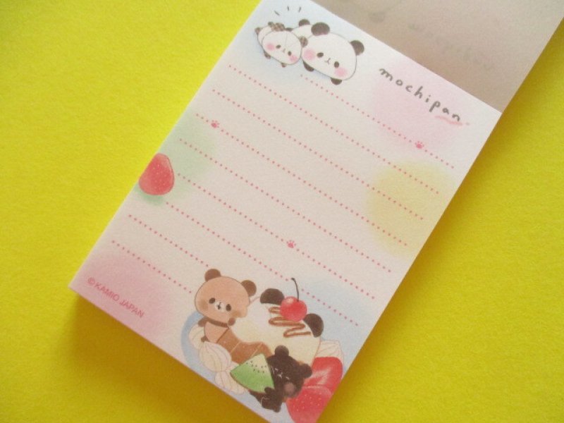 Photo1: Kawaii Cute Mini Memo Pad Mochi Mochi Panda Kamio Japan *Fruit Party (225232)