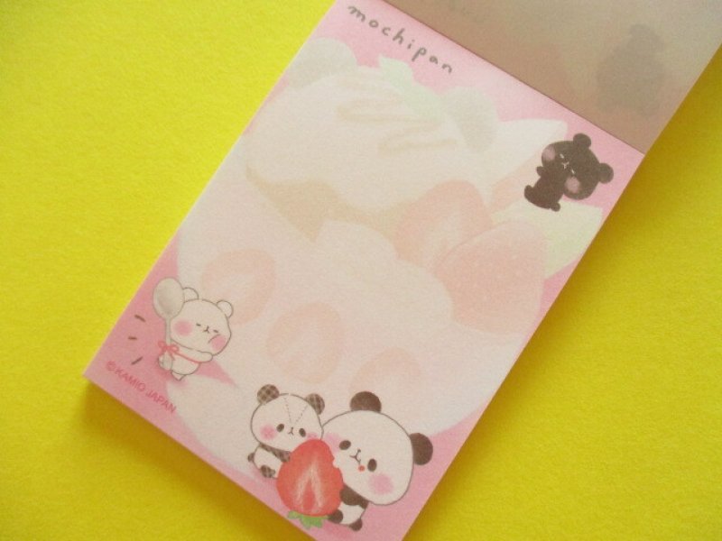 Photo2: Kawaii Cute Mini Memo Pad Mochi Mochi Panda Kamio Japan *Fruit Party (225232)