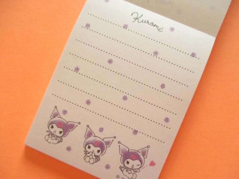 Photo2: Kawaii Cute Mini  Memo Pad Kuromi Sanrio *水彩コスメ (413606)