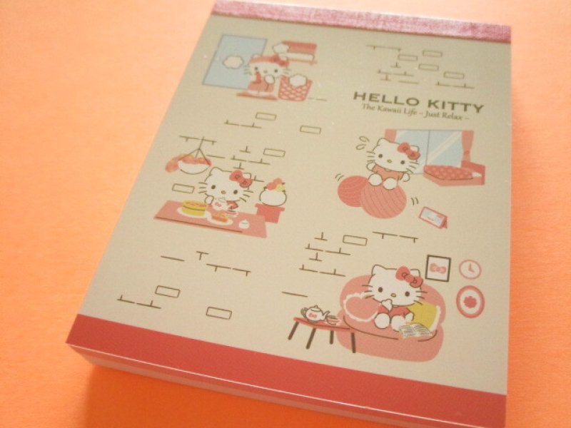 Photo1: Kawaii Cute Mini  Memo Pad Hello Kitty Sanrio *かわいいくらし (413545) (1)
