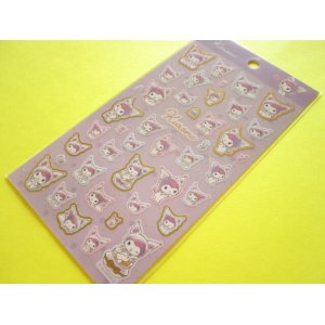 Photo: Kawaii Cute Stickers Sheet Sanrio *Kuromi (水彩コスメ)