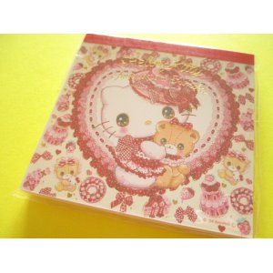 Photo: Kawaii Cute Medium Memo Pad Sanrio Characters × 飴ノ森ふみか Amenomori Fumika Clothes Pin *Hello Kitty (MM-84004) 
