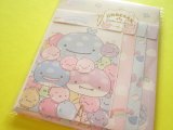 Photo: Kawaii Cute Regular Letter Set Jinbesan San-x *Jinbesan and Fusen-uo (LH83301)
