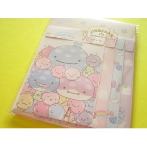 Photo: Kawaii Cute Regular Letter Set Jinbesan San-x *Jinbesan and Fusen-uo (LH83301)