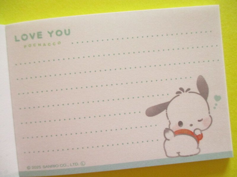 Photo2: Kawaii Cute Mini Memo Pad Sanrio Characters Crux *Pochacco (305628)