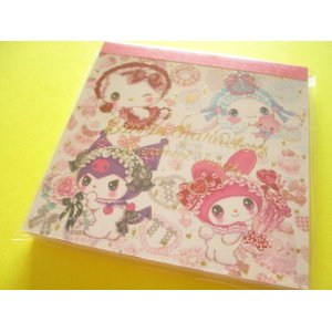 Photo: Kawaii Cute Medium Memo Pad Sanrio Characters × 飴ノ森ふみか Amenomori Fumika Clothes Pin *A La Mode Mix (MM-84009) 