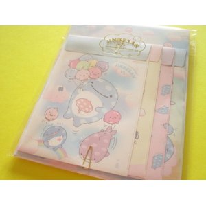 Photo: Kawaii Cute Regular Letter Set Jinbesan San-x *Jinbesan and Fusen-uo (LH83201)