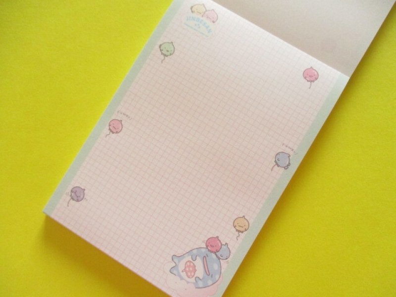 Photo1: Kawaii Cute Large Memo Pad Jinbesan San-x *Jinbesan and Fusen-uo (MH26302)