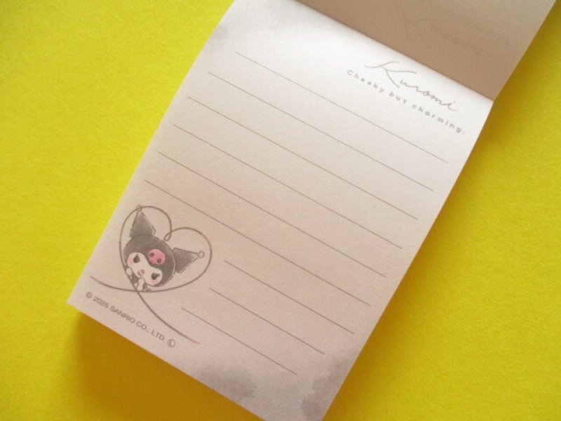 Photo1: Kawaii Cute Mini Memo Pad Sanrio Characters Crux *Kuromi (128831）