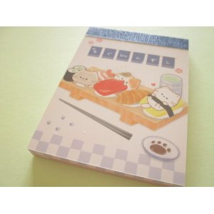 Photo: Kawaii Cute Mini Memo Pad Mogu♡nyan Kamio Japan *おすしやさん (225576)