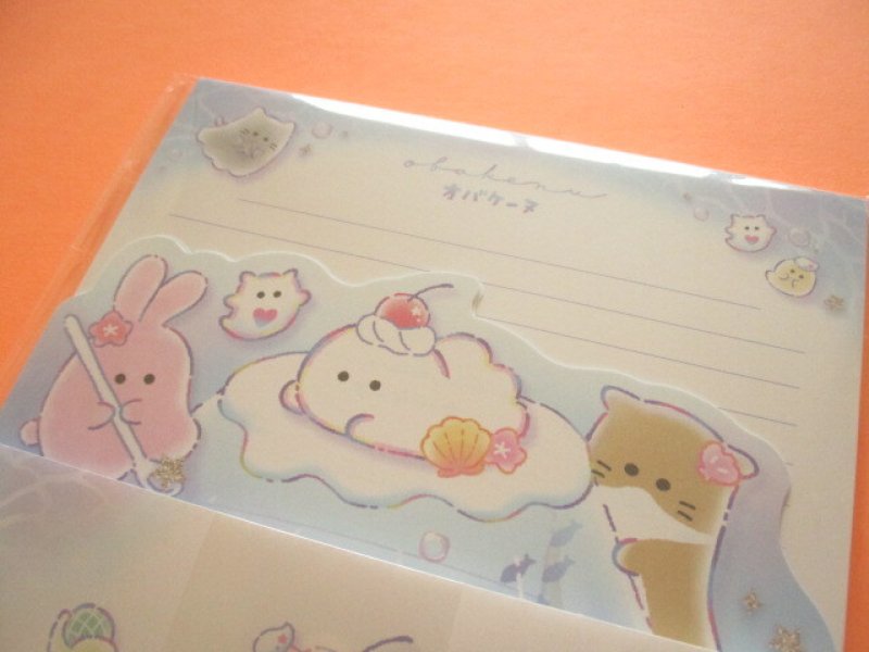 Photo1: Kawaii Cute Die-Cut Letter Set Crux *Obakenu (130601)