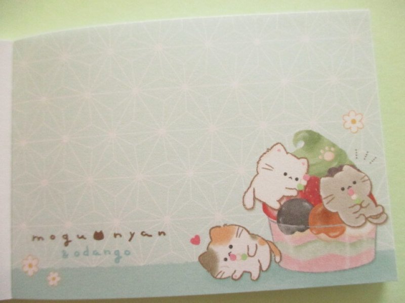 Photo2: Kawaii Cute Mini Memo Pad Mogu♡nyan Kamio Japan *おだんご (225577)