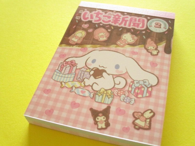 Photo1: Kawaii Cute Mini Memo Pad Sanrio Characters Sun-Star *いちご新聞 strawberry newspaper Cinnamoroll (S2847639)  (1)