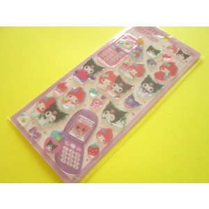 Photo: Kawaii Cute 平成はっぴーフォン Stickers Sheet Crux *My Melody & Kuromi (131317)