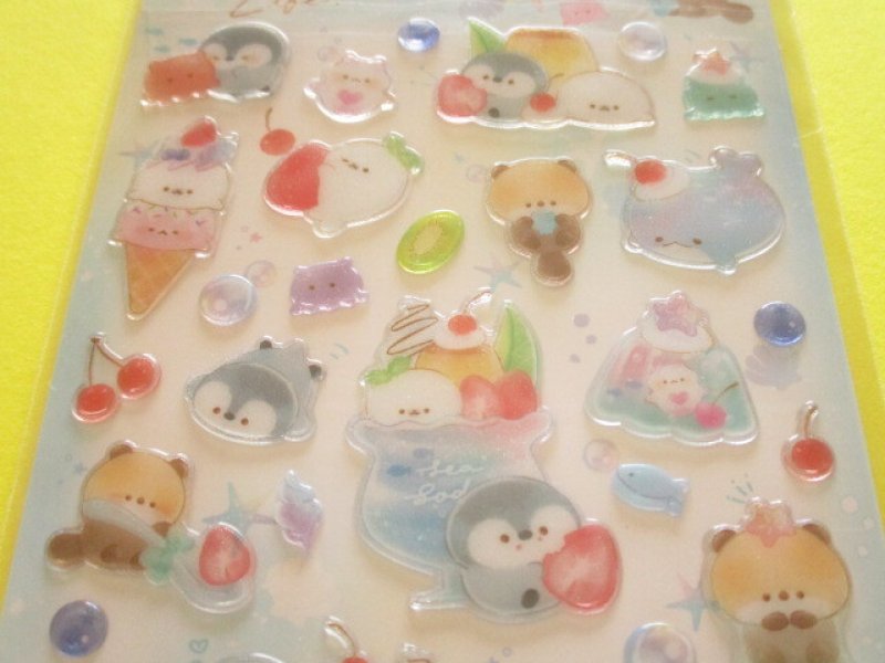 Photo1: Kawaii Cute Favorite Choose Candy Stickers Sheet Q-Lia *Nostal Sea Life (91227)