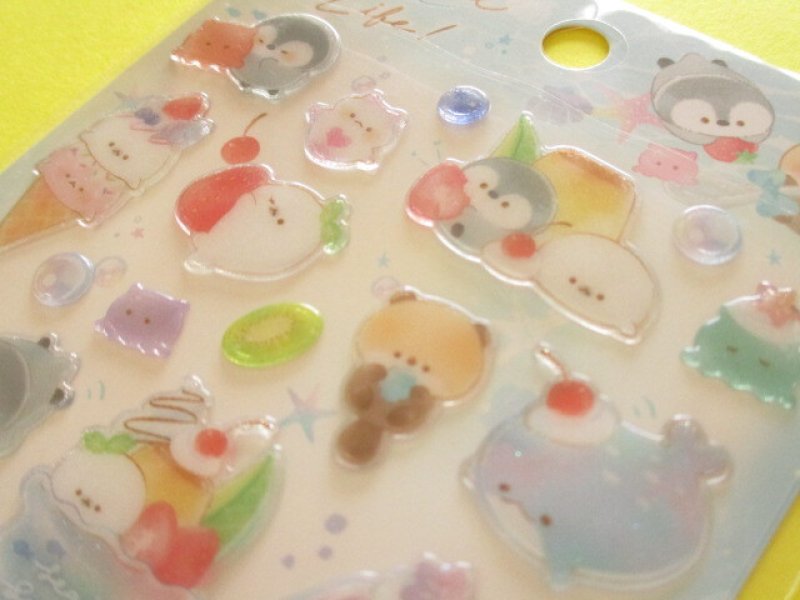 Photo3: Kawaii Cute Favorite Choose Candy Stickers Sheet Q-Lia *Nostal Sea Life (91227)