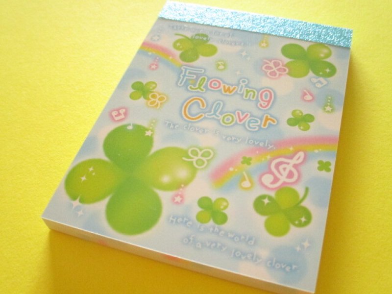 Photo1: Kawaii Cute Petit Memo Pad Q-LiA *Flowing Clover (90175) (1)