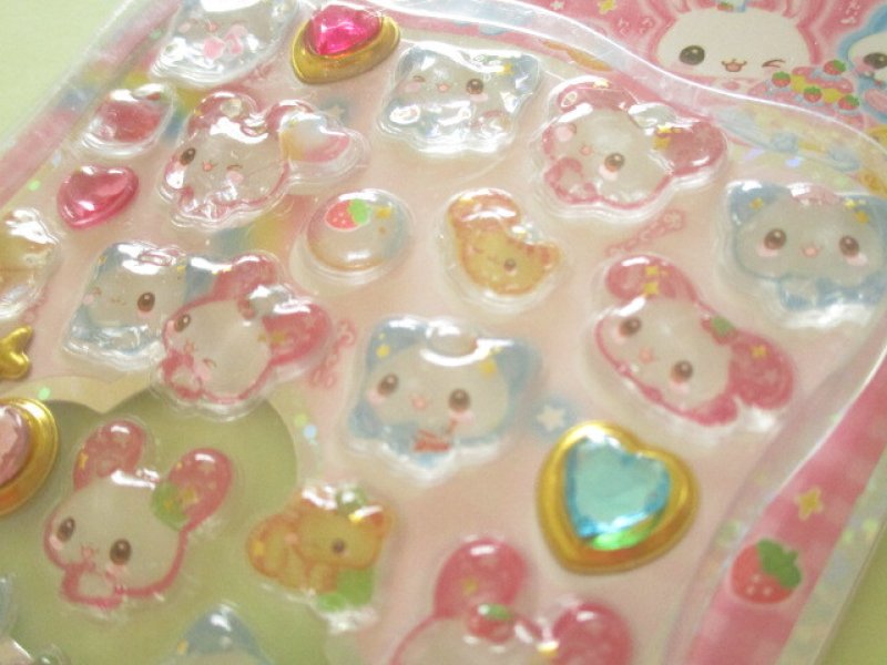 Photo3: Kawaii Cute Jewel Petit Drop Stickers Sheet KAMIO JAPAN *Happy March (227464)