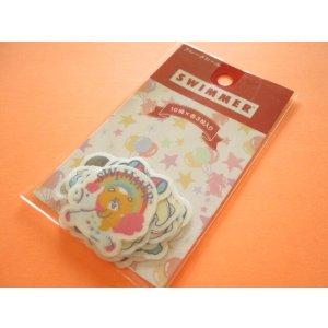 Photo: Kawaii Cute Sticker Flakes Sack SWIMMER *Funny (SE-SW11873)