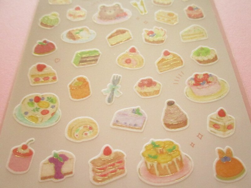 Photo2: Kawaii Cute Buon appetito Stickers Sheet Gaia *Cake (466788-2)