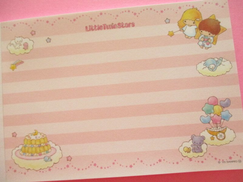 Photo2: Kawaii Cute Large Memo Pad sun-star *Little Twin Stars (S2847949)