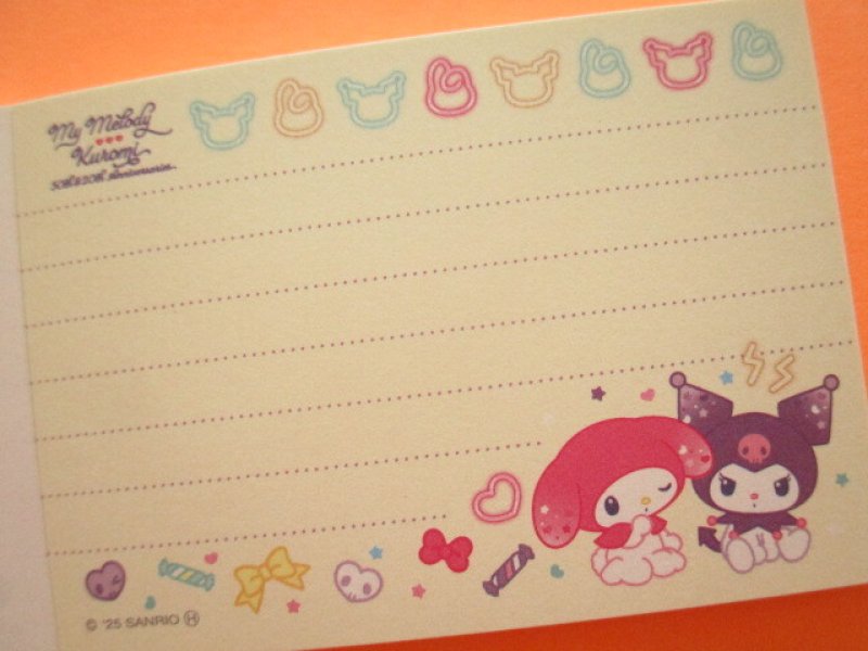 Photo2: Kawaii Cute Mini Memo Pad Sanrio Characters Sun-Star *My Melody & Kuromi (S2847957)
