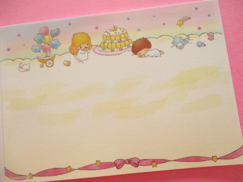 Photo3: Kawaii Cute Large Memo Pad sun-star *Little Twin Stars (S2847949)