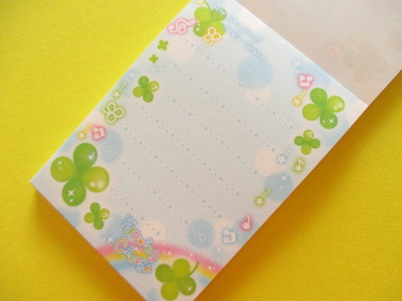Photo1: Kawaii Cute Petit Memo Pad Q-LiA *Flowing Clover (90175)