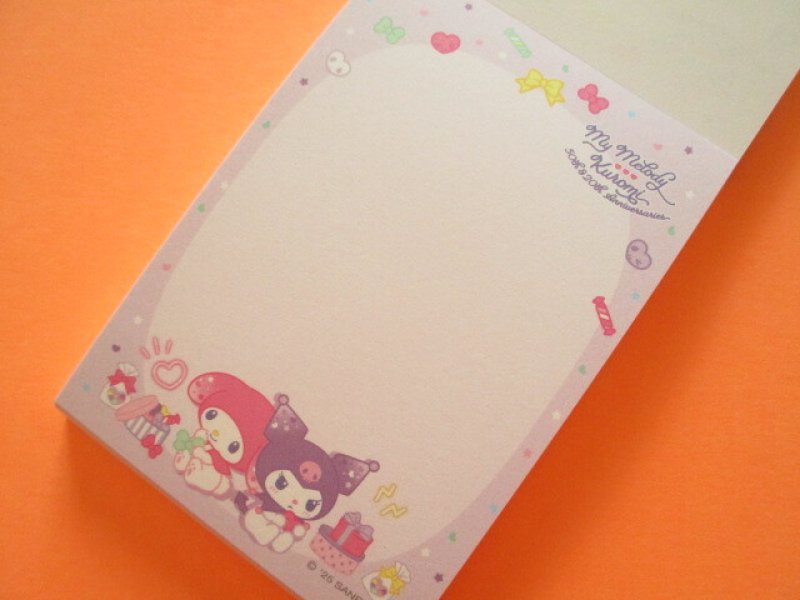 Photo1: Kawaii Cute Mini Memo Pad Sanrio Characters Sun-Star *My Melody & Kuromi (S2847957)