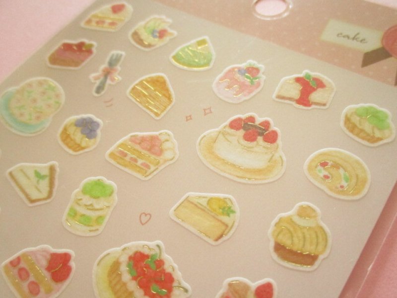 Photo3: Kawaii Cute Buon appetito Stickers Sheet Gaia *Cake (466788-2)