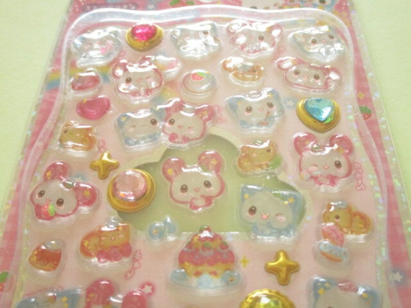 Photo1: Kawaii Cute Jewel Petit Drop Stickers Sheet KAMIO JAPAN *Happy March (227464)