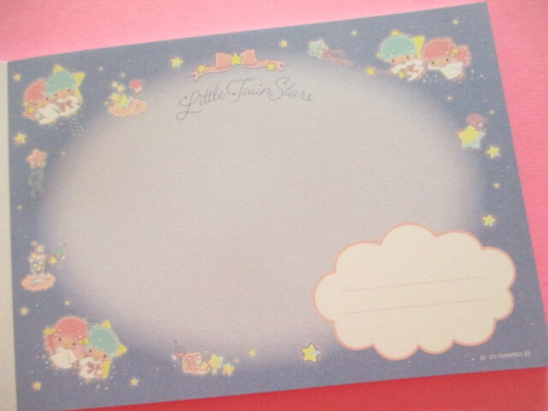 Photo2: Kawaii Cute Large Memo Pad sun-star *Little Twin Stars (S2847930) 