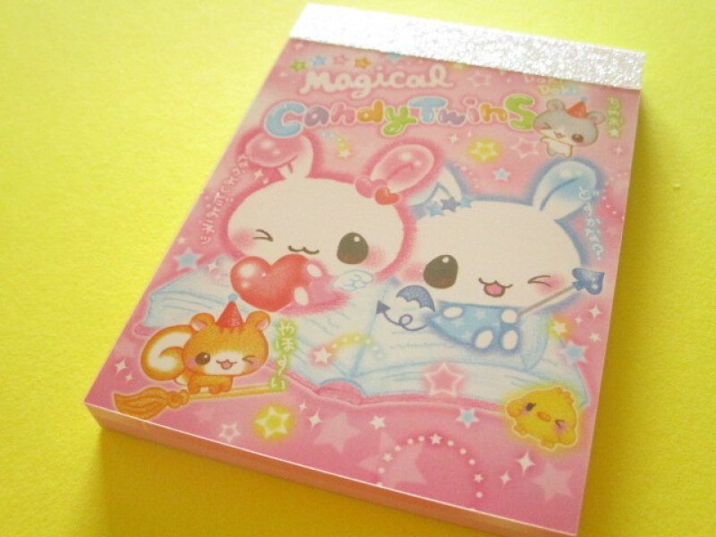 Photo1: Kawaii Cute Petit Memo Pad Q-LiA *Candy Twins (90173) (1)