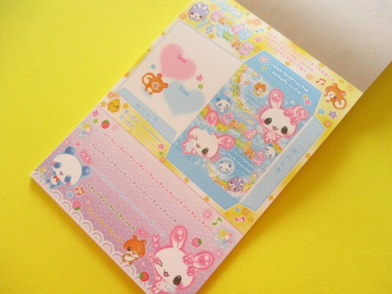 Photo3: Kawaii Cute V Large Memo Pad Q-LiA *Candy Twins (90178)
